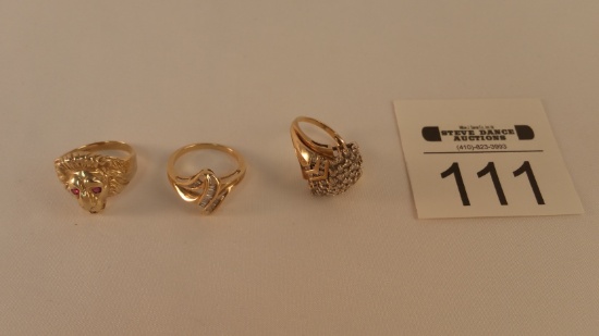 3 - 10k Gold Rings