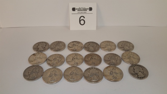 18 Silver Quarters