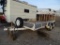 1996 TRLR T/A Equipment Trailer, 7' x 14' Deck, Fold Down Ramp, Ball Hitch, County Unit