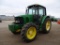2002 John Deere 6420 4WD Tractor, Enclosed Cab w/ Heat & A/C, PTO, 3-Pt, Rear Auxiliary Hydraulics,