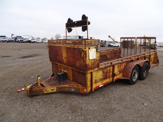 1997 SUPERIOR T/A Equipment Trailer, 7' x 16' Deck, 10,000 LB GVWR, Ball Hitch, County Unit