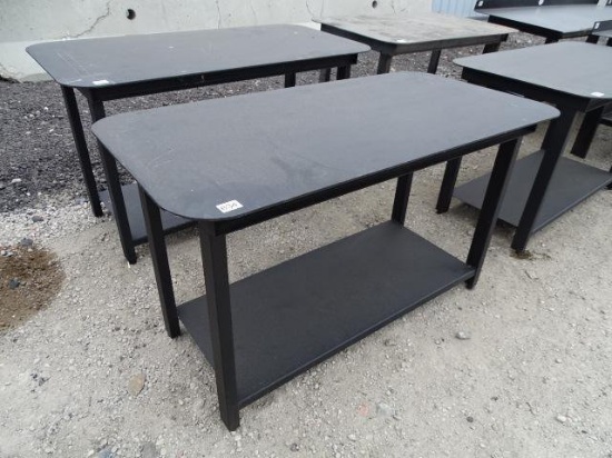 KT Unused Heavy Duty 30in x 57in Welding Shop Table w/ Bottom Shelf