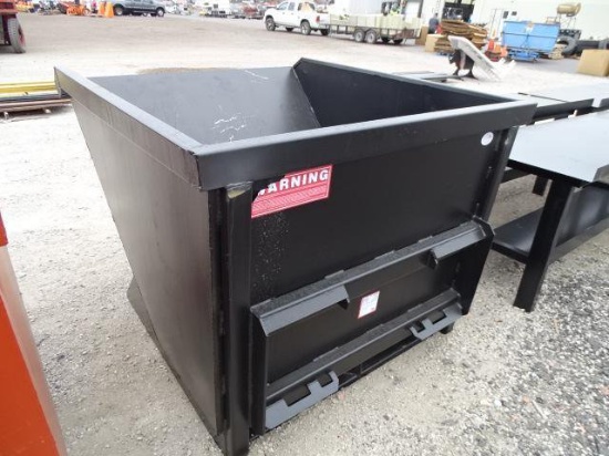 KT Unused 2-Cubic Yard Hopper To Fit Skid Steer Loader