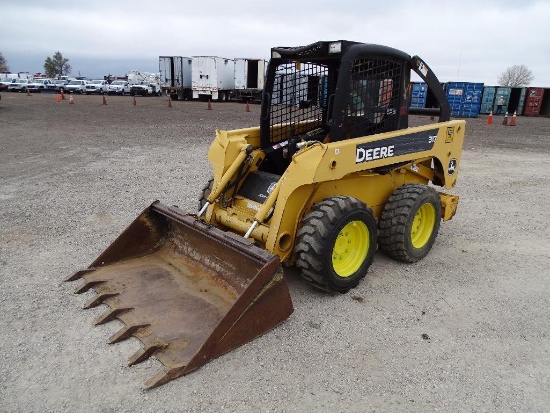 2006 John Deere 317 Skid Steer Loader, Auxiliary Hydraulics, 66in Bucket, 10-16.5 Tires, Rear