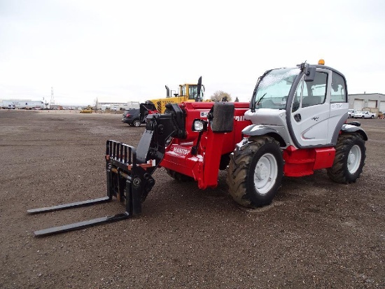 2011 Manitou MT-1440 Telescopic Forklift, 4x4, 8000 LB Capacity, 42' Reach, 3-Stage Boom, Front