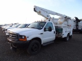 2000 FORD F450 Super Duty Bucket Truck, 6.8L V8, Automatic, Versalift Model TEL29N Boom, 29'