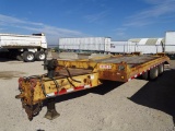 1983 EAGER BEAVER T/A Equipment Trailers, Dually, 8' x 19' Deck, 5' Dovetail, Fold Down Ramps, Air