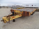 1985 TRAIL KING TKT40-2400 T/A Tilt Bed Equipment Trailer, Dually, 8' x 24' Deck, Air Brakes, 49,000