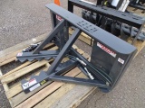 Stout Unused Tree & Post Puller Attachment To Fit Skid Steer Loader