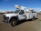2008 FORD F450 XL Super Duty 4x4 Bucket Truck, 6.8L V10, Automatic, Terex Hi-Ranger T-292 Boom, 29'