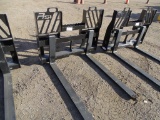 New Fork Attachment to Fit Skid Steer Loader, 48in Tines