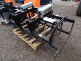Tomahawk New 72in Grapple Attachment To Fit Skid Steer Loader, Double Cylinder