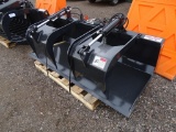 New Stout 72in Grapple Bucket Attachment To Fit Skid Steer Loader