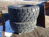 (2) 20.5-25 Wheel Loader Tires