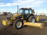 New Holland TS110 4WD Tractor, Diesel, Enclosed Cab w/ Heat & A/C, PTO, 3-Pt., (2) Tiger Side Flail