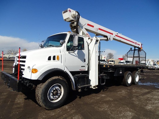 1999 STERLING T/A Crane Truck, Caterpillar 3126 Diesel, Roadranger RT/RTO-8LL Transmission,