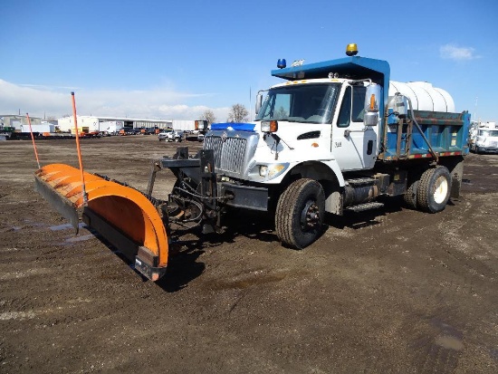 2004 INTERNATIONAL 7400 S/A Dump Truck, DT530 Diesel, Automatic, Spring Suspension, 10' Dump Box w/