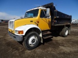 1995 INTERNATIONAL 4900 S/A Dump Truck, DT466, Automatic, Spring Suspension, 10' Dump Box w/ Tarp,