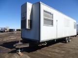 2001 CHIEF T/A Office Trailer, 8' x 28', Double Entry Door, Heat & A/C, Ball Hitch