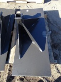 New Receiver Hitch Plate To Fit Skid Steer Loader