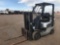 Nissan Propane Forklift, Model MCPL02A20LV, 3240 LB Capacity, 80in Lift Height, 2-Stage Mast, Solid