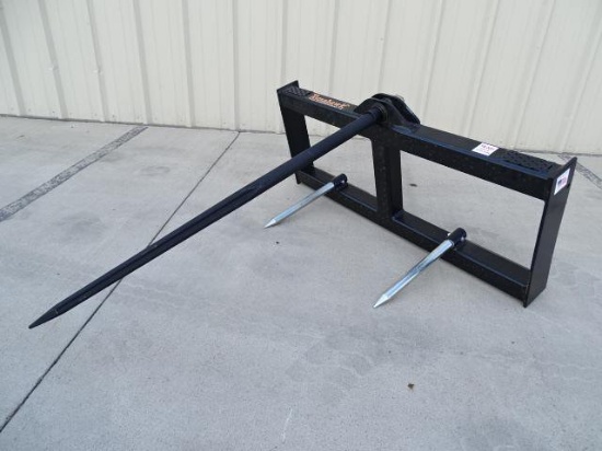New Tomahawk Heavy Duty Hay Spear Attachment To Fit Skid Steer Loader