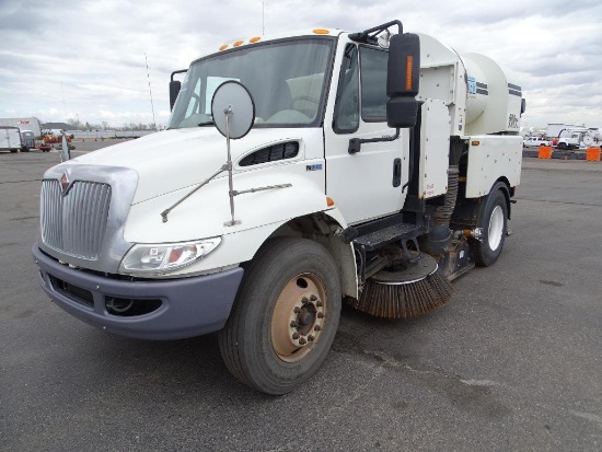 2012 TYMCO 500X Street Sweeper, Maxx Force Diesel, Mounted on International Durastar 4300 Chassis,