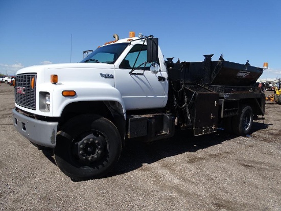 1995 GMC TOP KICK S/A Patch Truck, Caterpillar 3116 Diesel, Automatic, Spring Suspension, 34,000 LB