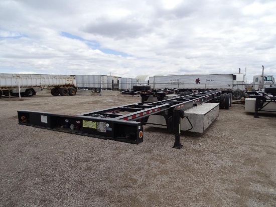2001 MAX ATLAS CC53-2AS T/A Container Chassis Trailer, Spread Axle, 53' Overall Length, Air Ride
