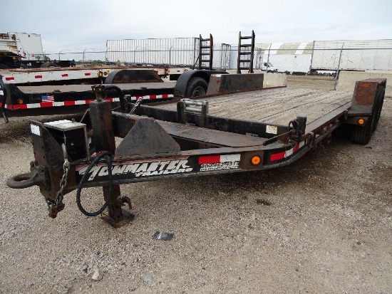 2006 TOWMASTER T/A Tilt Bed Equipment Trailer, 82in x 18' Deck, 15,600 LB GVWR, Pintle Hitch