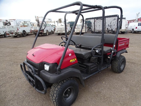 2007 Kawasaki Mule 3010 4WD Truckster, Rear Seat, Gas Engine, Hour Meter Reads: 314