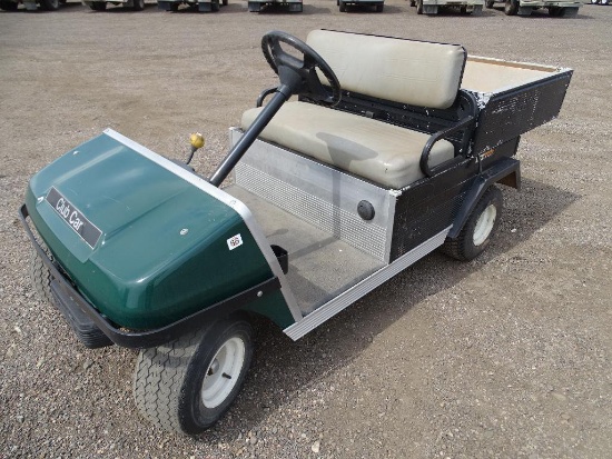 Club Car Gas Truckster, Manual Dump Bed, City Unit, Hour Meter Reads: 619