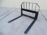 New Tomahawk Fork Attachment To Fit Skid Steer Loader, 42in Forks