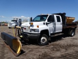 2005 GMC C5500 S/A 4x4 Dump Truck, Duramax Diesel, Automatic, Crew Cab, 11' Dump Box, Swenson