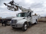 2006 INTERNATIONAL 4300 S/A Bucket Truck, DT466 Diesel, Automatic, Altec Model A-T40C Boom,