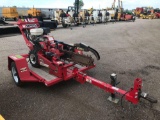 2013 Barreto 912 Trencher, Honda Gas Engine, w/ 2013 Barreto S/A Utility Trailer, VIN: