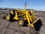 Ford 545 Tractor/Loader, PTO, 3-Pt, Gas Engine, York 8' Rake Attachment, City Unit, Hour Meter