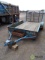 1989 SUPERIOR S/A Utility Trailer, 75in x 11', Ball Hitch, Fold Down Ramps, County Unit