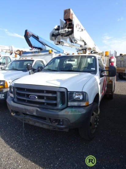 2004 FORD F550 Super Duty 4x4 Bucket Truck, Power Stroke V8 Turbo Diesel, Automatic, Hi- Ranger