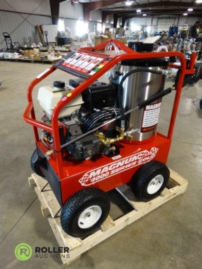 2018 Magnum New 4000 Series Hot Water Pressure Washer, 15 HP Diesel Engine, Electronic Ignition, w/