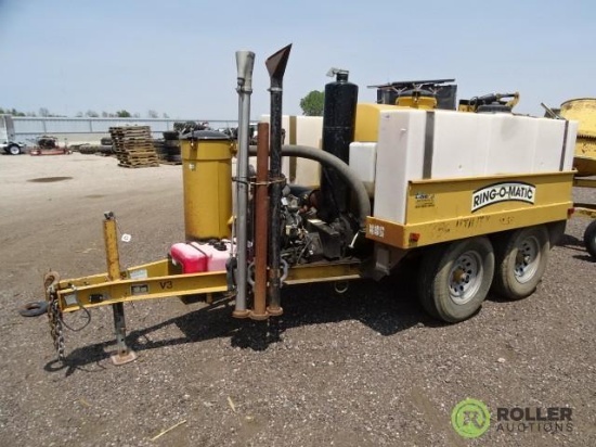 2008 VERMEER RING-O-MATIC T/A Towable Vacuum Trailer, Vanguard 31 HP Gas Engine, Pintle Hitch
