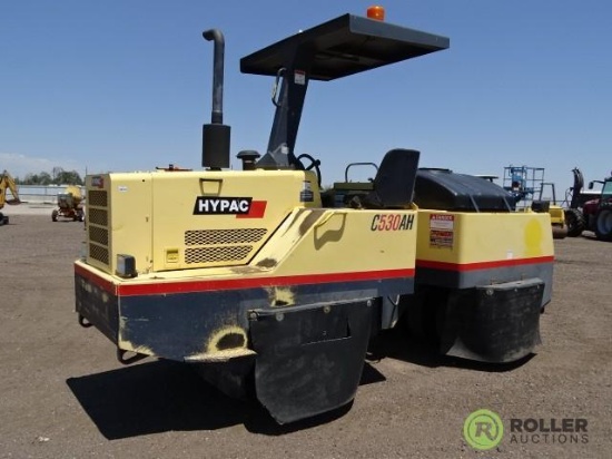 2006 Hypac C530AH 9-Wheel Pneumatic Roller, Cummins 4-Cylinder Diesel, Canopy, Water Spray System,