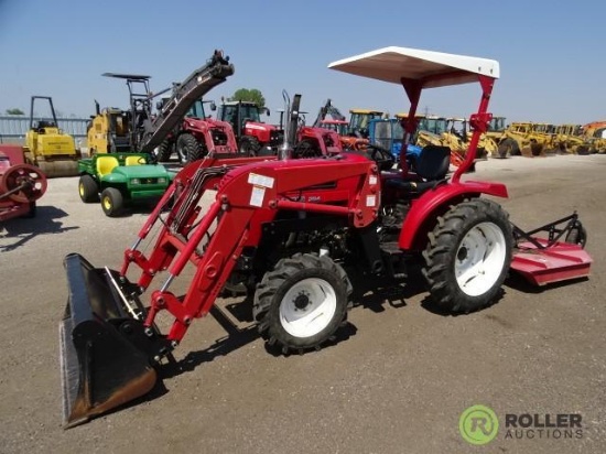 2008 Dakota 284 4WD Tractor/Loader, Diesel, 3-Pt, PTO, 5' Deck Mower, 6' Box Scraper, Tooth Bar,