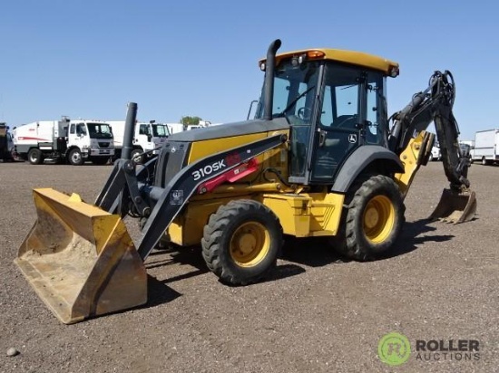 2013 John Deere 310SK 4WD Loader/Backhoe, Extendahoe, Auxiliary Hydraulics, EROPS, 24in Hoe Bucket,