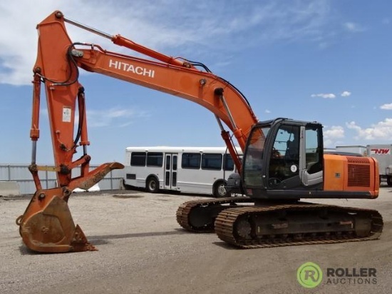 2008 Hitachi ZX200LC-3 Hydraulic Excavator, 32in TBG, 42in Bucket w/ Hydraulic Thumb, Heat & A/C,