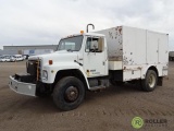1987 INTERNATIONAL 1954 S/A Jetter Truck, Diesel, Automatic, Sreco Bed, 29,900 LB GVWR, Odometer