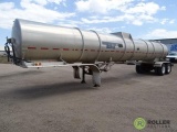 1998 KERSTEN T/A Aluminum Water Tanker Trailer, 7500-Gallon Capacity, Spring Suspension, 11R22.5