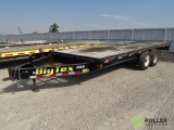 2010 BIG TEX 120A T/A Equipment Trailer, 18' x 102in Deck, Pintle Hitch, Ramps