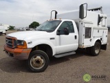 2000 FORD F450 XL Super Duty High Top Utility Truck, Triton V10 6.8L, Automatic, 8.5' Utility Box,