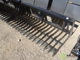 New Brute 66in Rock Bucket w/ 4in Tine Spacing To Fit Skid Steer Loader